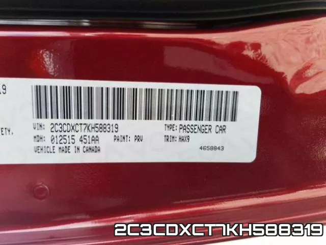 2C3CDXCT7KH588319 фото 2