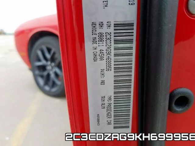 2C3CDZAG9KH699956 фото 2