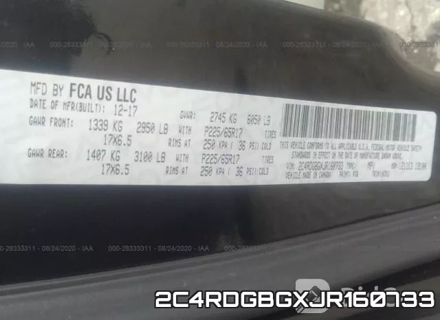 2C4RDGBGXJR160733 фото 10