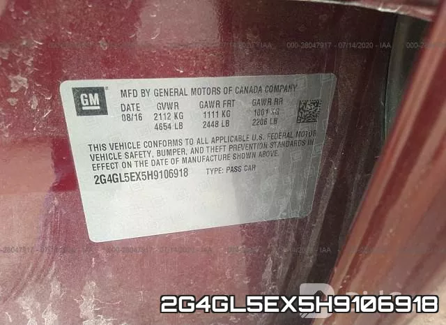 2G4GL5EX5H9106918 фото 10