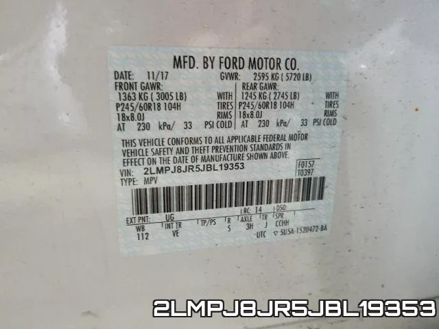 2LMPJ8JR5JBL19353 фото 2