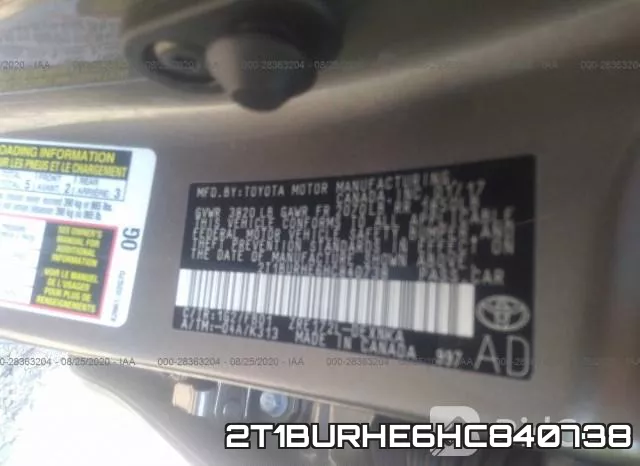 2T1BURHE6HC840738 фото 10