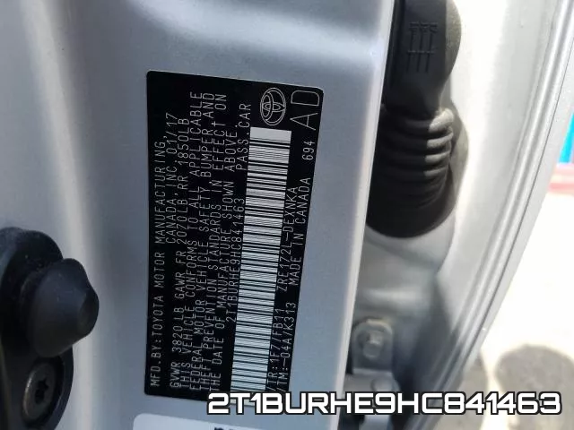 2T1BURHE9HC841463 фото 2