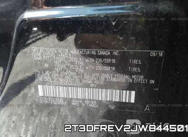 2T3DFREV2JW844501 фото 10