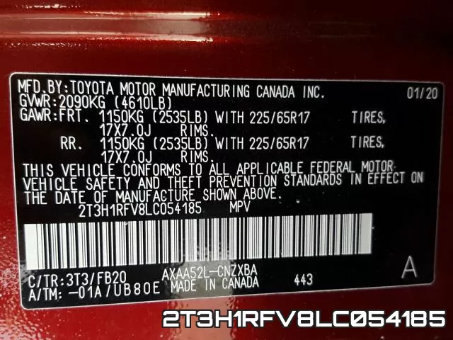 2T3H1RFV8LC054185 фото 2