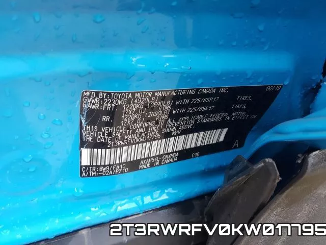 2T3RWRFV0KW017795 фото 2