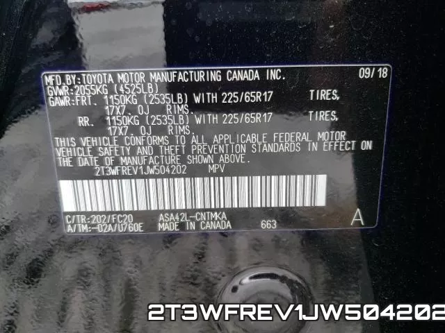 2T3WFREV1JW504202 фото 2