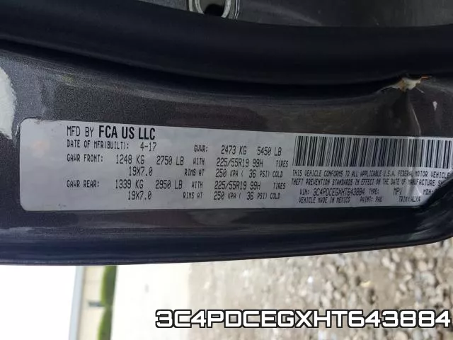3C4PDCEGXHT643884 фото 2