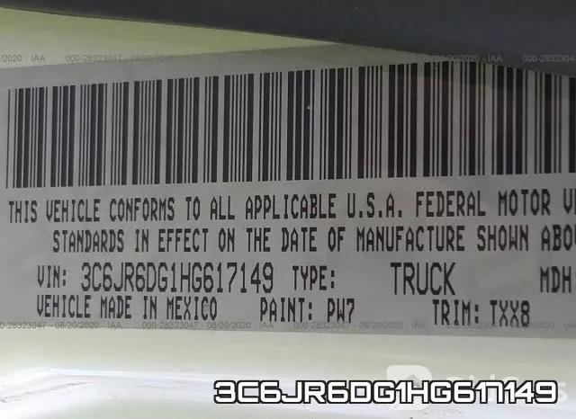 3C6JR6DG1HG617149 фото 10