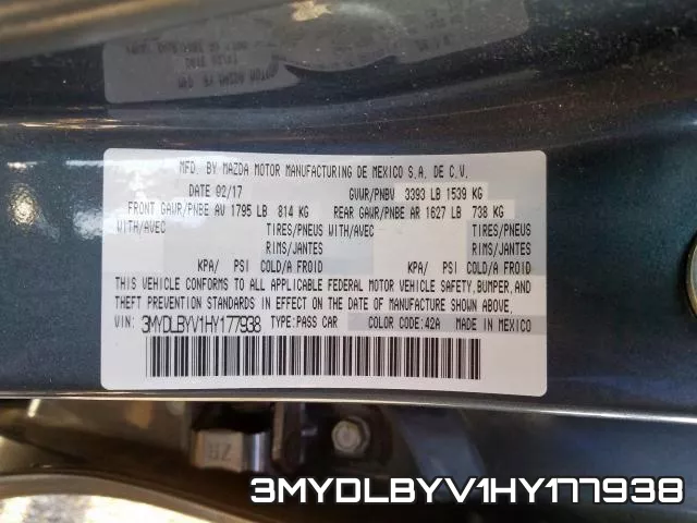 3MYDLBYV1HY177938 фото 2