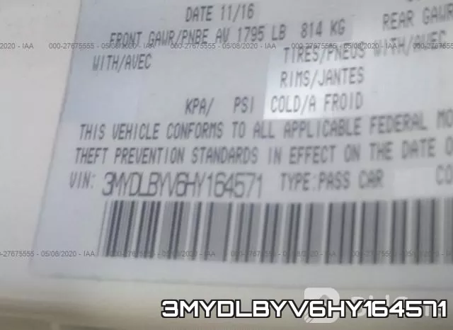 3MYDLBYV6HY164571 фото 10