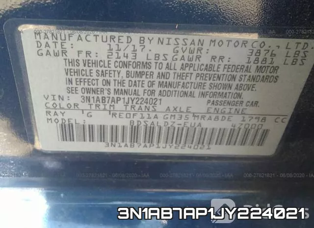 3N1AB7AP1JY224021 фото 10