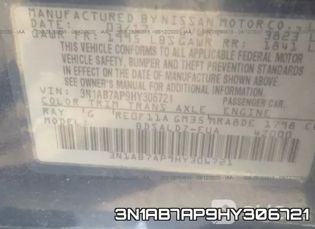 3N1AB7AP9HY306721 фото 10