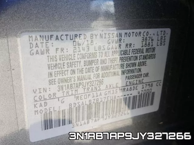 3N1AB7AP9JY327266 фото 2