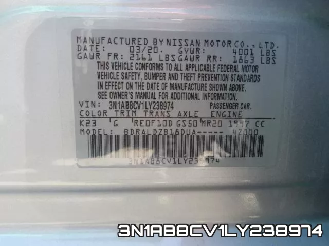 3N1AB8CV1LY238974 фото 2