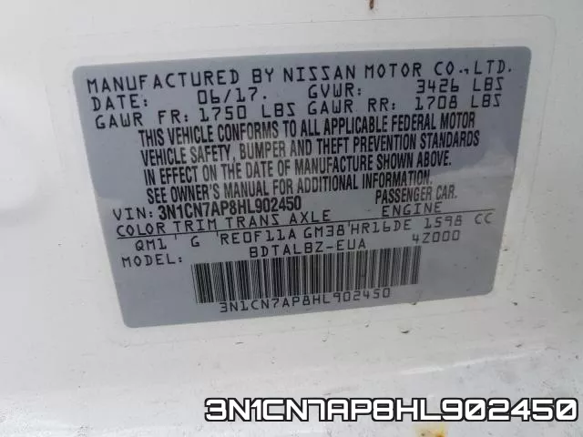 3N1CN7AP8HL902450 фото 2