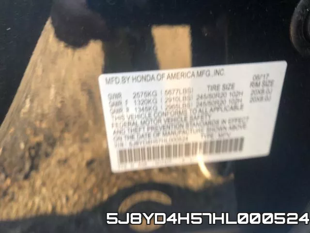 5J8YD4H57HL000524 фото 2