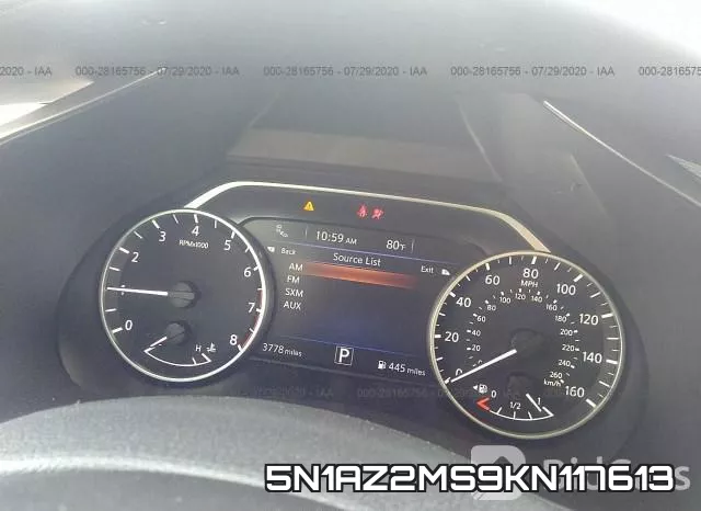 5N1AZ2MS9KN117613 фото 8