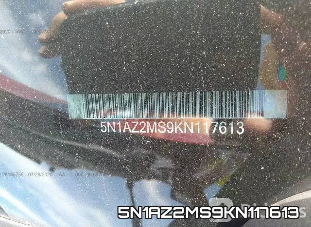 5N1AZ2MS9KN117613 фото 10