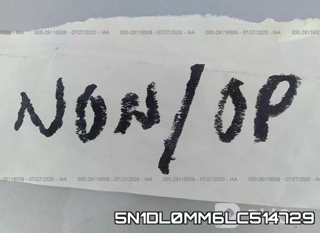 5N1DL0MM6LC514729 фото 8
