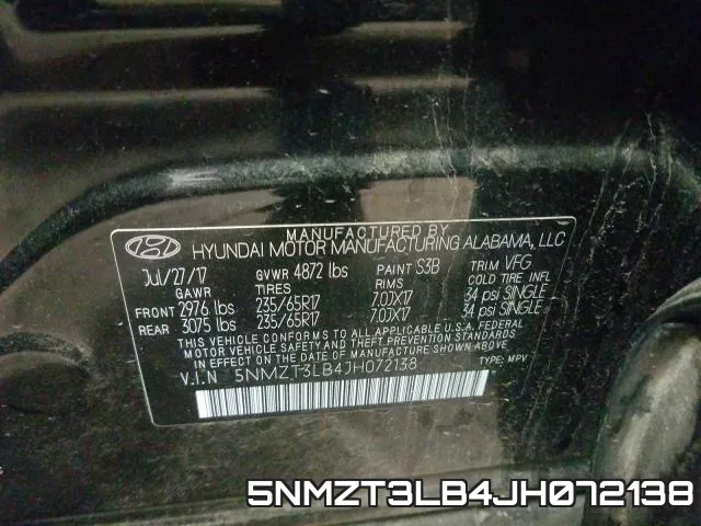 5NMZT3LB4JH072138 фото 2