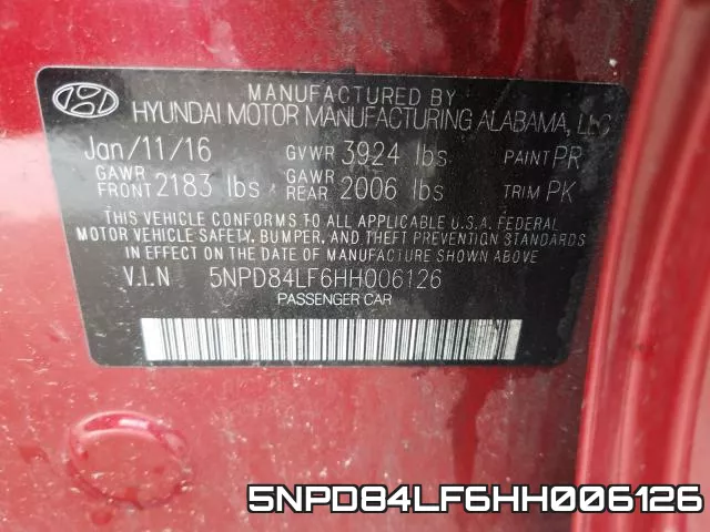 5NPD84LF6HH006126 фото 2