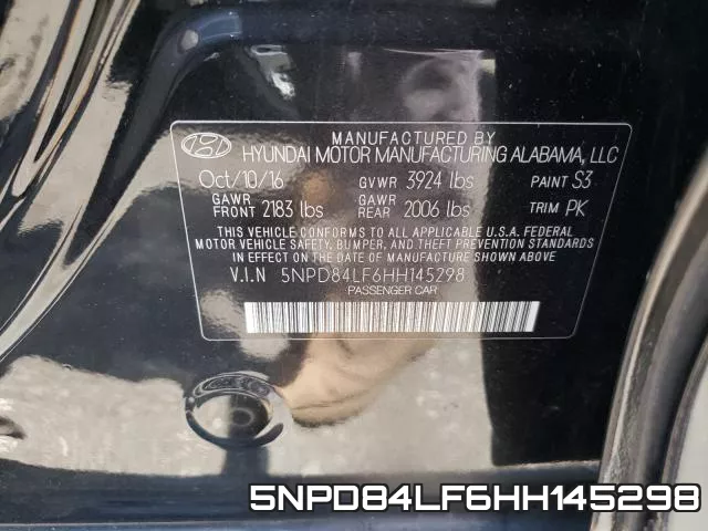 5NPD84LF6HH145298 фото 2