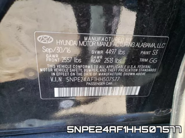 5NPE24AF1HH507577 фото 2