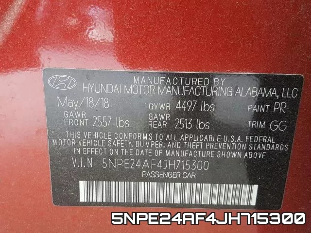 5NPE24AF4JH715300 фото 2