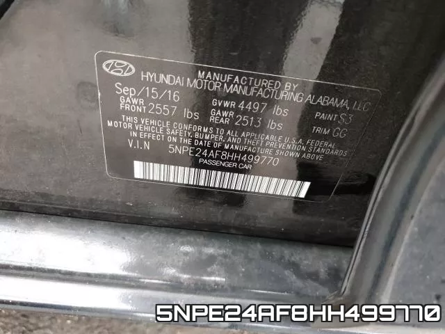 5NPE24AF8HH499770 фото 2