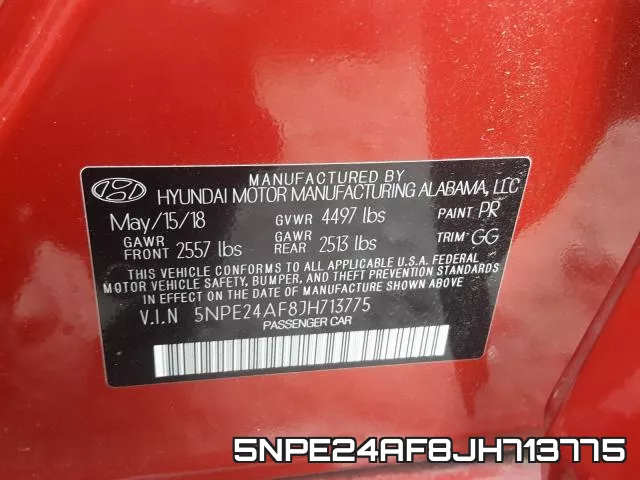 5NPE24AF8JH713775 фото 2