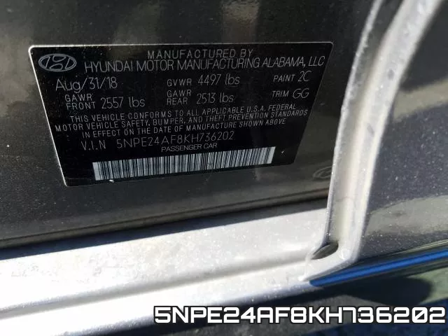 5NPE24AF8KH736202 фото 2