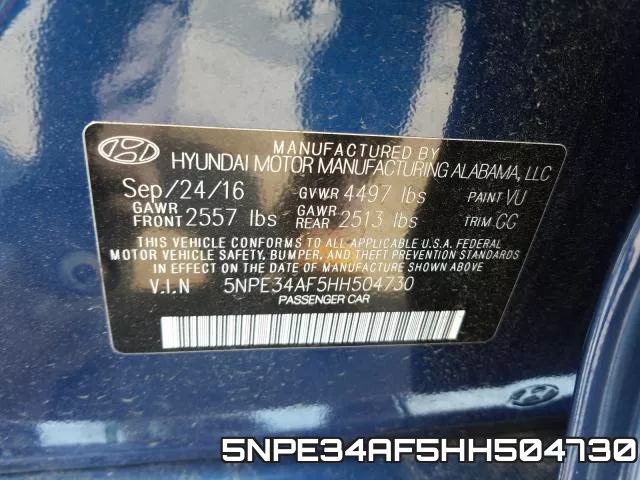 5NPE34AF5HH504730 фото 2