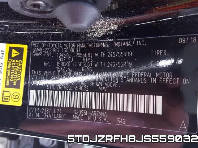 5TDJZRFH8JS559032 фото 2