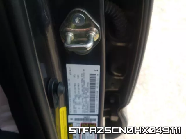 5TFAZ5CN0HX043111 фото 2