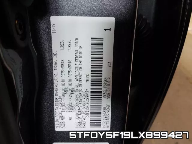 5TFDY5F19LX899427 фото 2