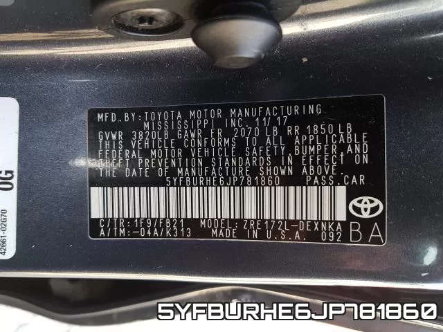 5YFBURHE6JP781860 фото 2