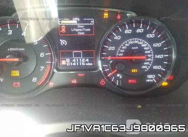 JF1VA1C63J9800965 фото 8