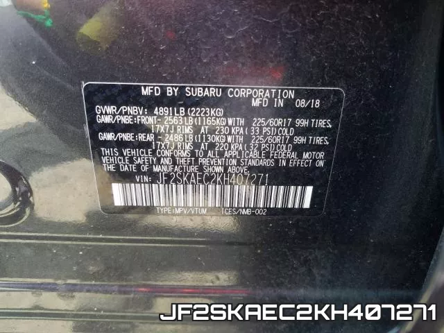 JF2SKAEC2KH407271 фото 2
