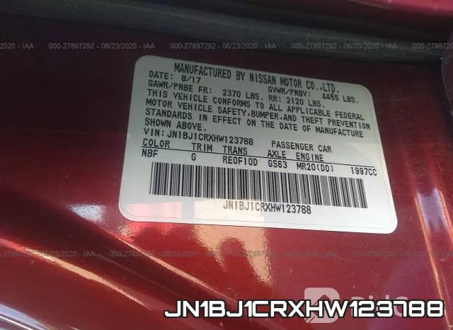 JN1BJ1CRXHW123788 фото 10