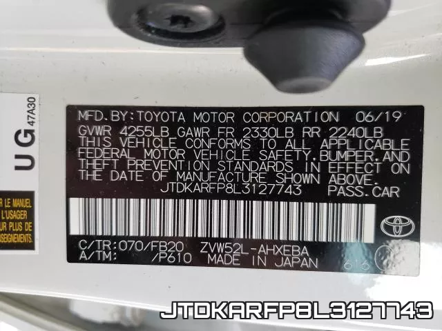 JTDKARFP8L3127743 фото 2