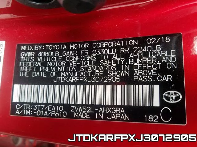 JTDKARFPXJ3072905 фото 2