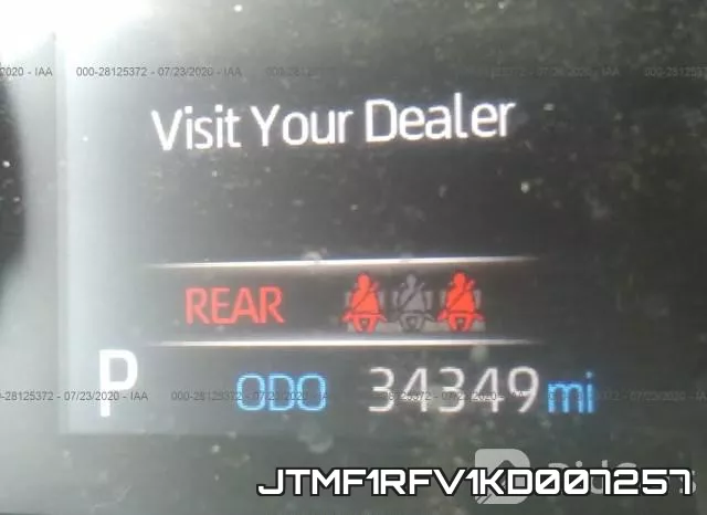 JTMF1RFV1KD007257 фото 8