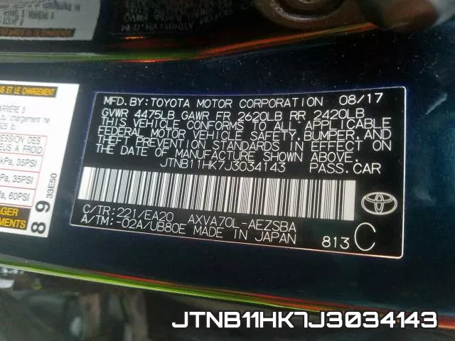 JTNB11HK7J3034143 фото 2