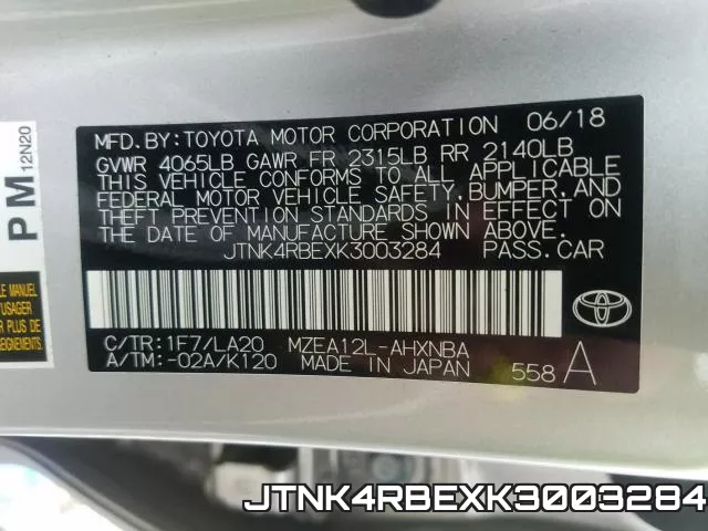 JTNK4RBEXK3003284 фото 2