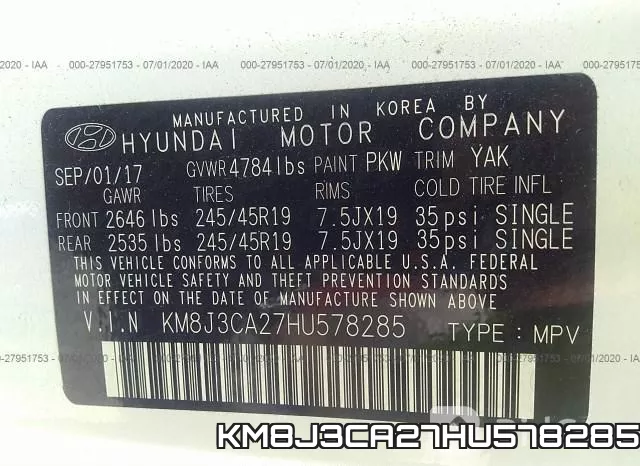 KM8J3CA27HU578285 фото 10