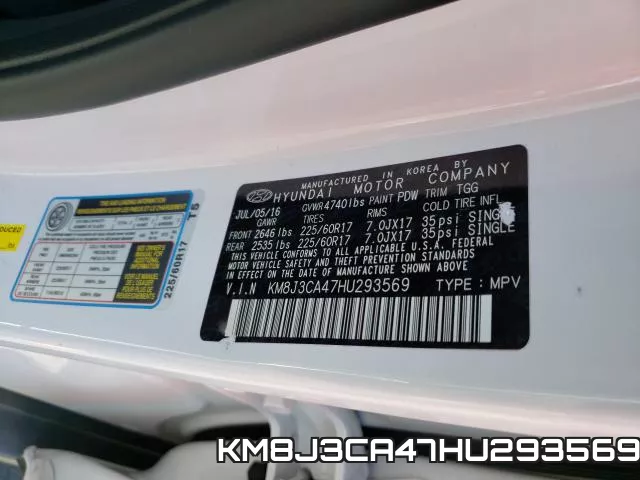 KM8J3CA47HU293569 фото 2