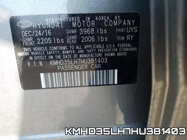 KMHD35LH7HU381403 фото 2
