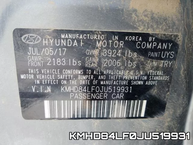 KMHD84LF0JU519931 фото 2