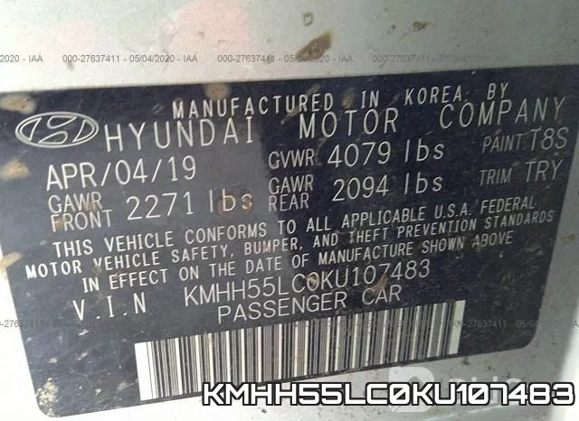 KMHH55LC0KU107483 фото 10
